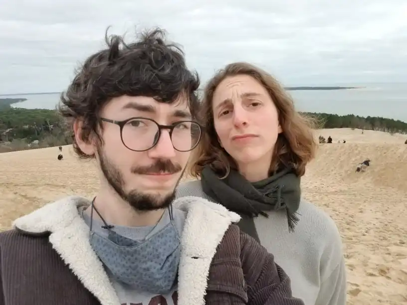 Moi et Julie à Dune du Pilat ~ 2020